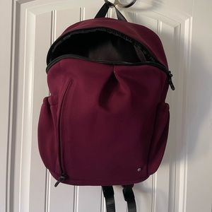 Maroon neoprene adult backpack